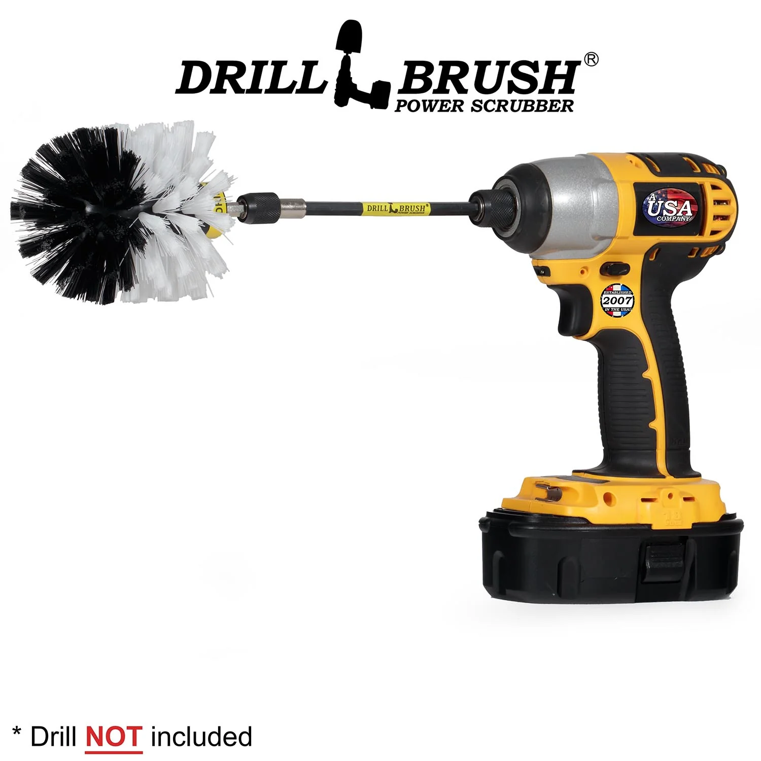Original White Brush & 5in Ext. - Soft - Bullet Shaped - Home & Auto Cleaning | O-S-W-5X-QC-DB - Image 2