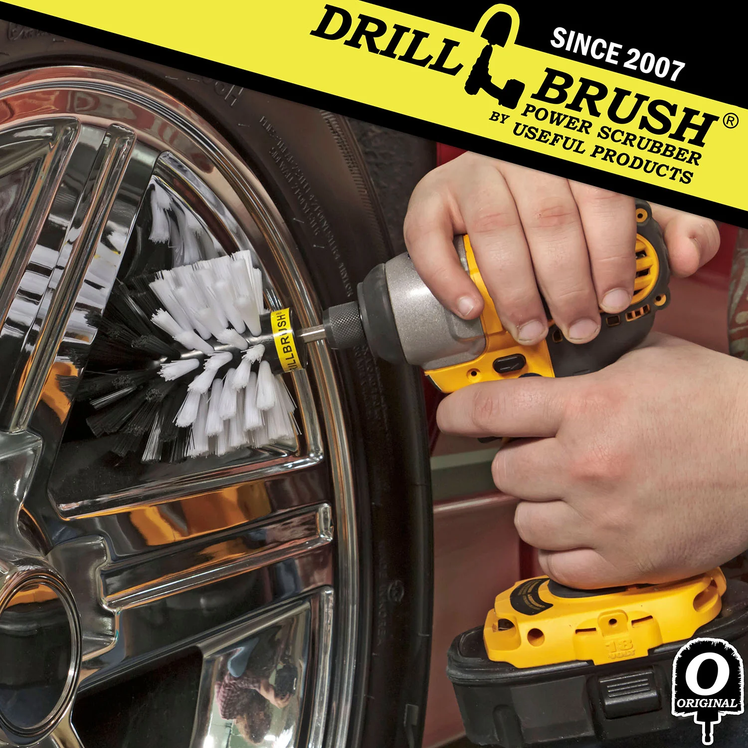 Original White Brush - Soft Bristles - Bullet Shaped - Home & Auto Cleaning | O-S-W-QC-DB - Image 3