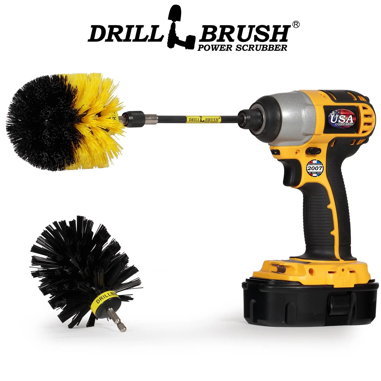 Original 2-piece Kit w/5in Ext. - Medium & Ultra Stiff - Bathroom & Heavy Duty | O-S-YK-5X-QC-DB - Image 3