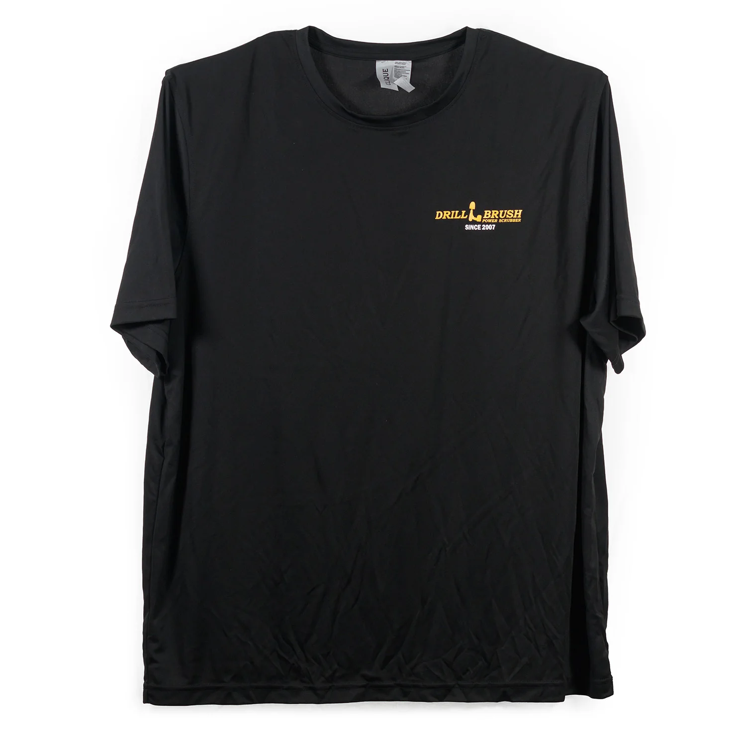Official Drillbrush Black Polyester Unisex T-Shirt - Xtra Large - Image 3