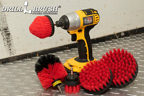 Original, 4in, 5in, 2in Short, and Corner Red Brushes - Stiff Bristles - Outdoor & Patio Cleaning | R-S-542CO-QC-DB - Image 7