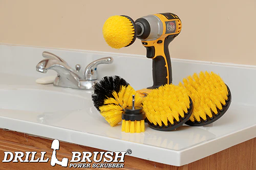 Original, 4in, 5in, 2in Short, and Corner Yellow Brushes - Medium Stiffness - Bathroom & Shower Cleaning | Y-S-542CO-QC-DB - Image 7