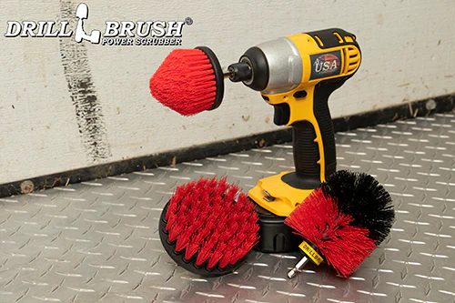 Original, 4in, and Corner Red Brushes - Stiff Bristles - Outdoor & Patio Cleaning | R-S-4CO-QC-DB - Image 6
