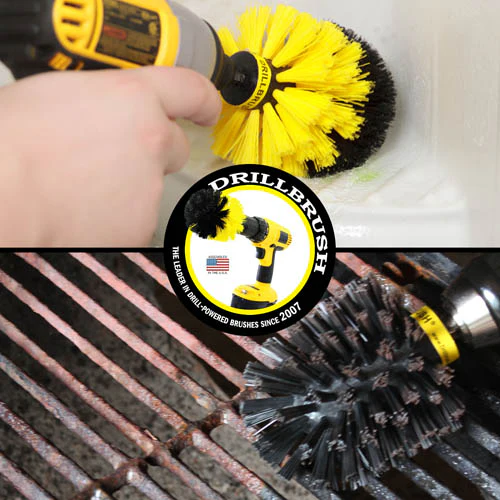 Original Brush 2-Pc. Kit - Medium & Ultra Stiff - Bathroom & Grill | O-S-YK-QC-DB - Image 4