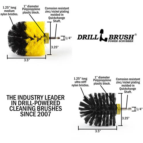 Original Brush 2-Pc. Kit - Medium & Ultra Stiff - Bathroom & Grill | O-S-YK-QC-DB - Image 5