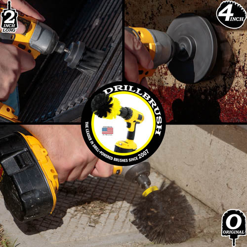 Original, 4in, & 2in-L Black Brushes - Ultra Stiff - Heavy Duty & Grill Cleaning | K-4OS-2L-QC-DB - Image 4