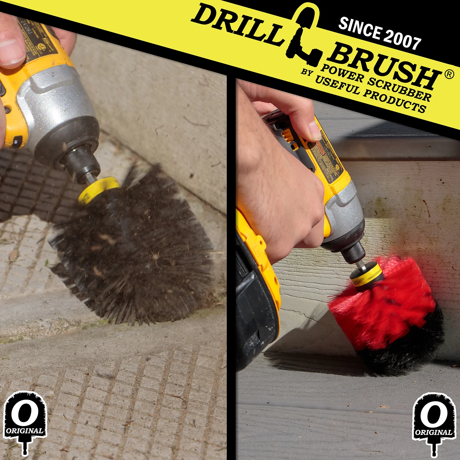 Original Red & Black 2pc. Kit - Stiff & Ultra Stiff - Outdoor & Grill Cleaning | O-S-RK-QC-DB - Image 4