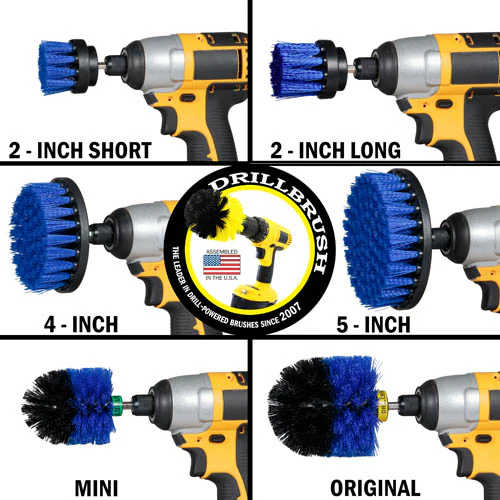 Ultimate Blue Brush Kit - Medium Bristles - Marine & Pool Cleaning | B-542OMS-2L-QC-DB - Image 3