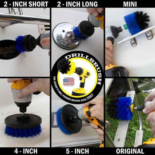 Ultimate Blue Brush Kit - Medium Bristles - Marine & Pool Cleaning | B-542OMS-2L-QC-DB - Image 4