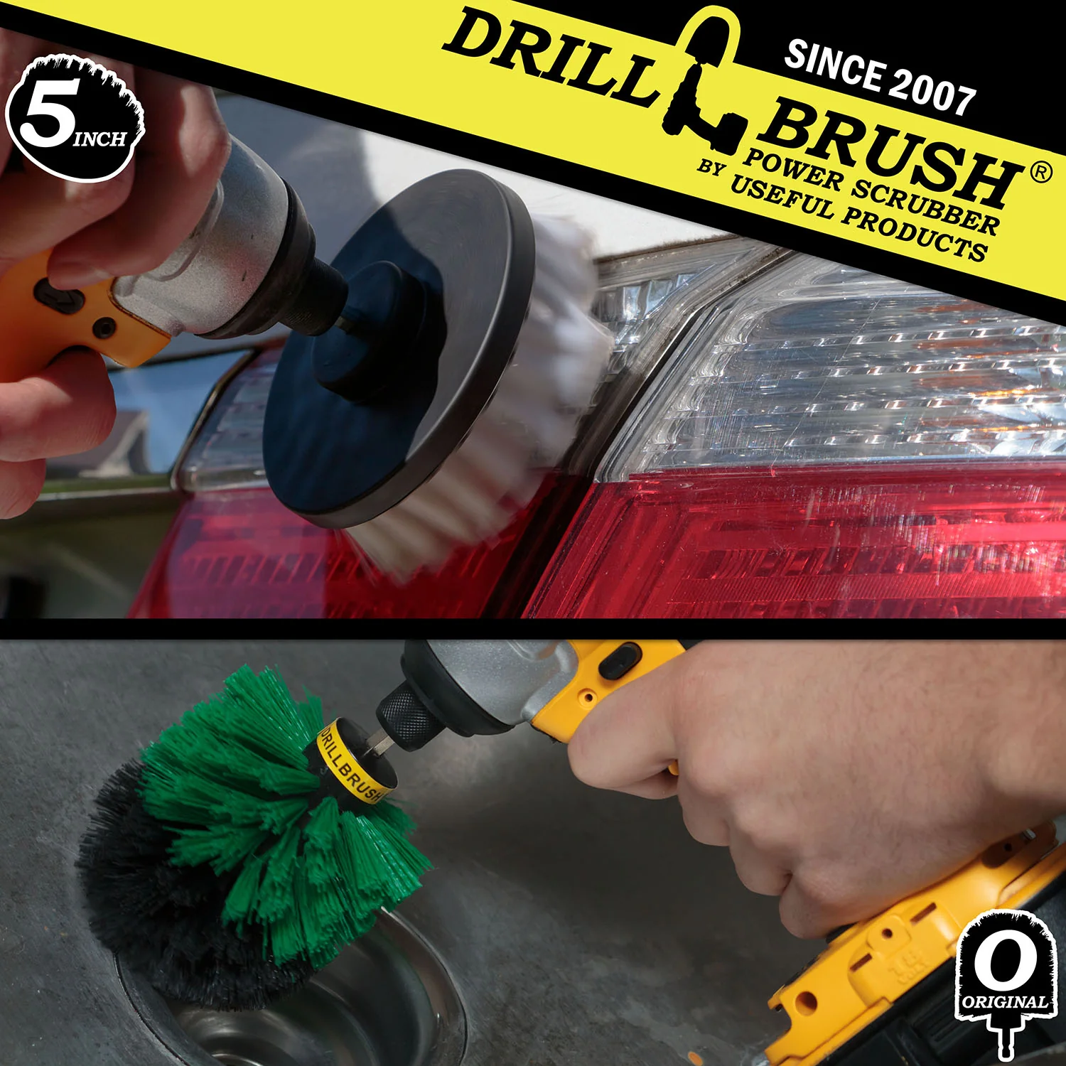Original & 5in Variety 2-piece Brush Kit - Soft & Medium Bristles - Home & Kitchen | S-GO-W5-QC-DB - Image 4