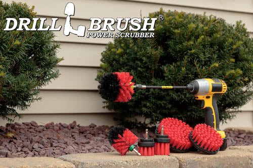 Ultimate Red Brush Kit w/7in Ext. - Stiff  - Patio & Outdoor | R-542OMS-2L-7X-QC-DB - Image 8