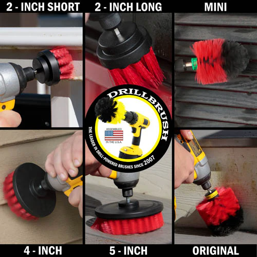 Ultimate Red Kit - Stiff Bristles - Outdoor & Patio Cleaning | R-542OMS-2L-QC-DB - Image 4