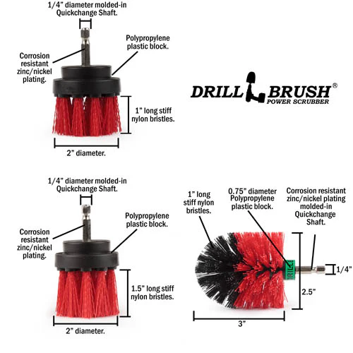 Ultimate Red Kit - Stiff Bristles - Outdoor & Patio Cleaning | R-542OMS-2L-QC-DB - Image 5