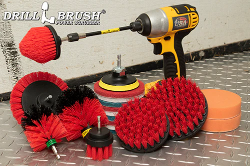 21-piece Red Brush Kit - Stiff Bristles | R-E542OMCS-P4-3WRB-2F-3V-5X-QC-DB - Image 9