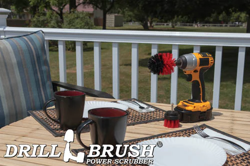 Mini & 2in Red Brushes - Stiff Bristles - Outdoor & Patio Cleaning | R-S-2M-QC-DB - Image 6