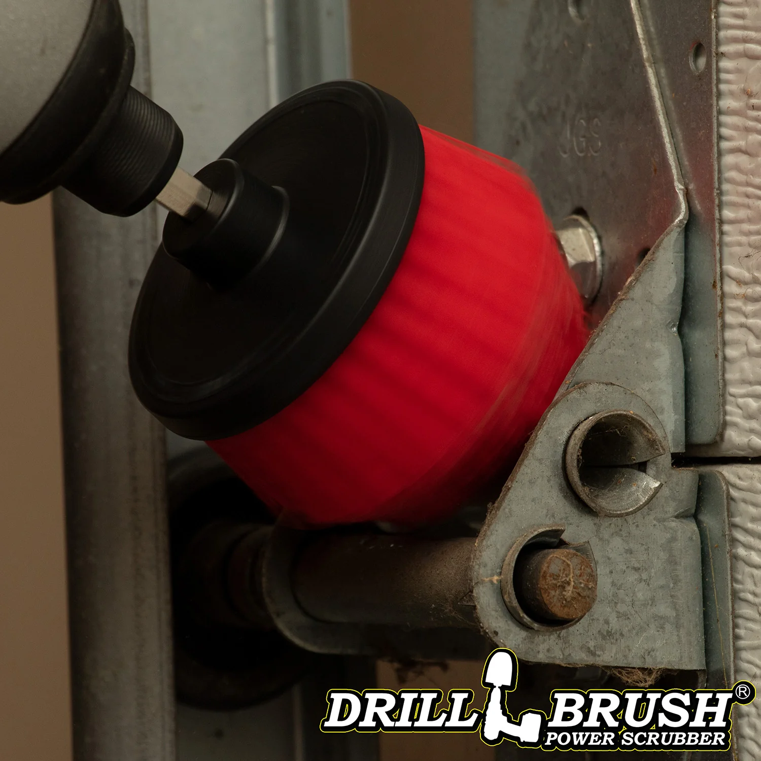 Red Corner Brush - Stiff Bristles - Cone Shaped - Outdoor & Patio Cleaning | C-S-R-QC-DB - Image 3
