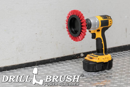 Red Edge Brush - Stiff Stiffness - Wheel Shaped - Outdoor & Patio | E-S-R-QC-DB - Image 4