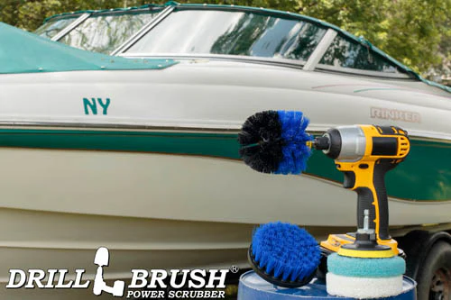 Original & 4in Blue Brushes w/4in Pads - Soft Pads - Pool & Marine | S-B4O-P4-WU-4V-QC-DB - Image 6