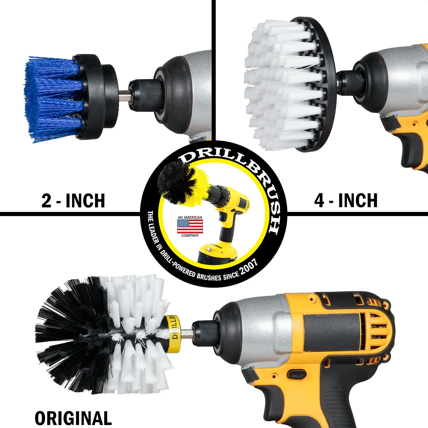 Original, 4in, and 2in Variety Brushes - Pet Care Cleaning | S-W4O-B2-QC-DB - Image 3