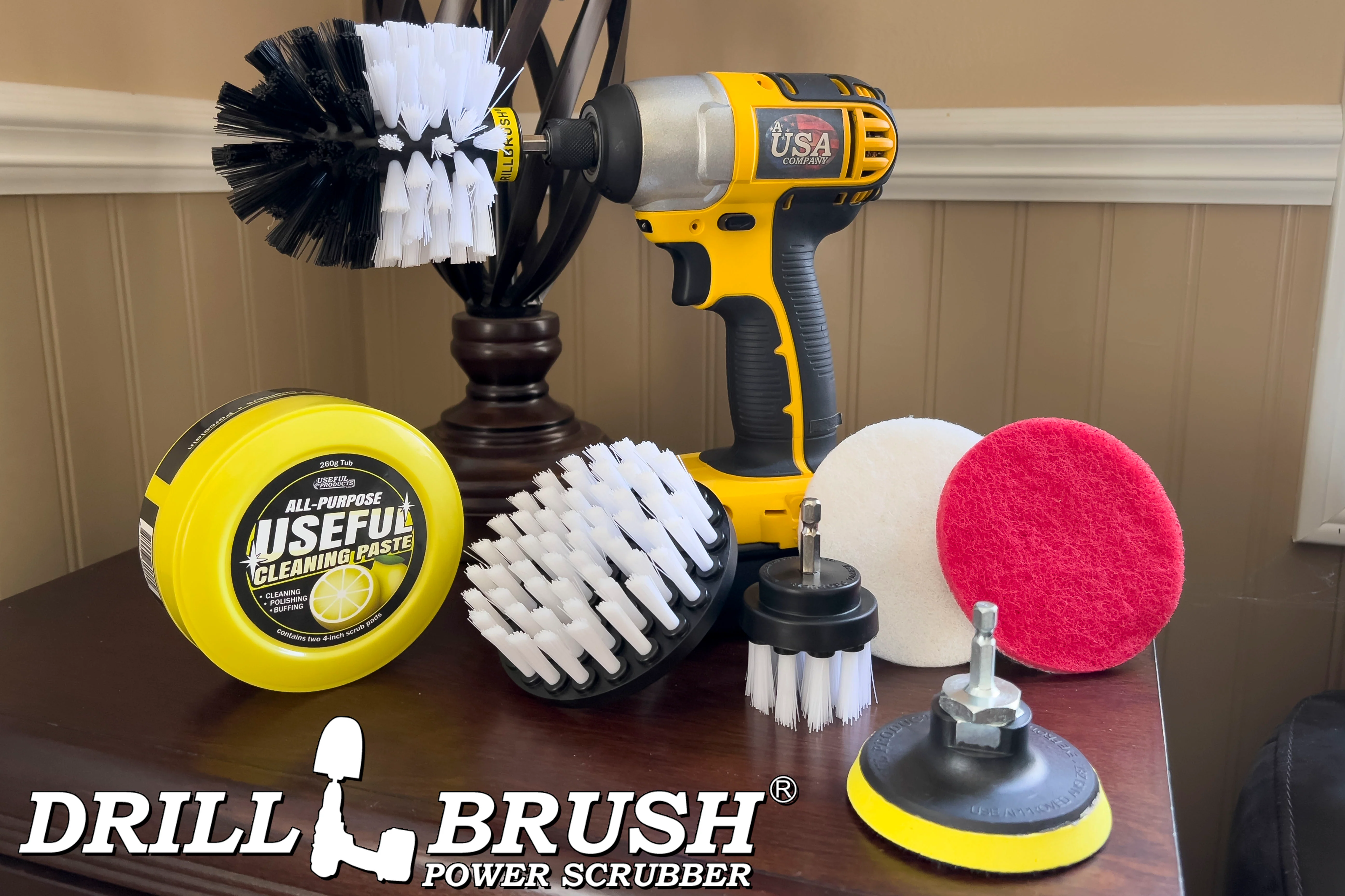 Soft White 4in, 2in Short, & Original Brush Kit with Useful All-Purpose Cleaning Paste Bundle - Soft Bristles - 260g Multi-Purpose Cleaning Paste | W-S-42O-3V-QC-DB-UP1 - Image 5