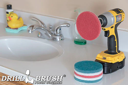 Soft White, Medium Blue, and Stiff Red 4in Variety Pads - Household Cleaning | P4-2WRB-3V-QC-DB-A - Image 6