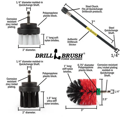 Ultimate Variety Brush Kit w/7in Ext. - Soft, Medium, Stiff, & Ultra Stiff | SW2YOG4R5M-L2K-7X-QC-DB - Image 6