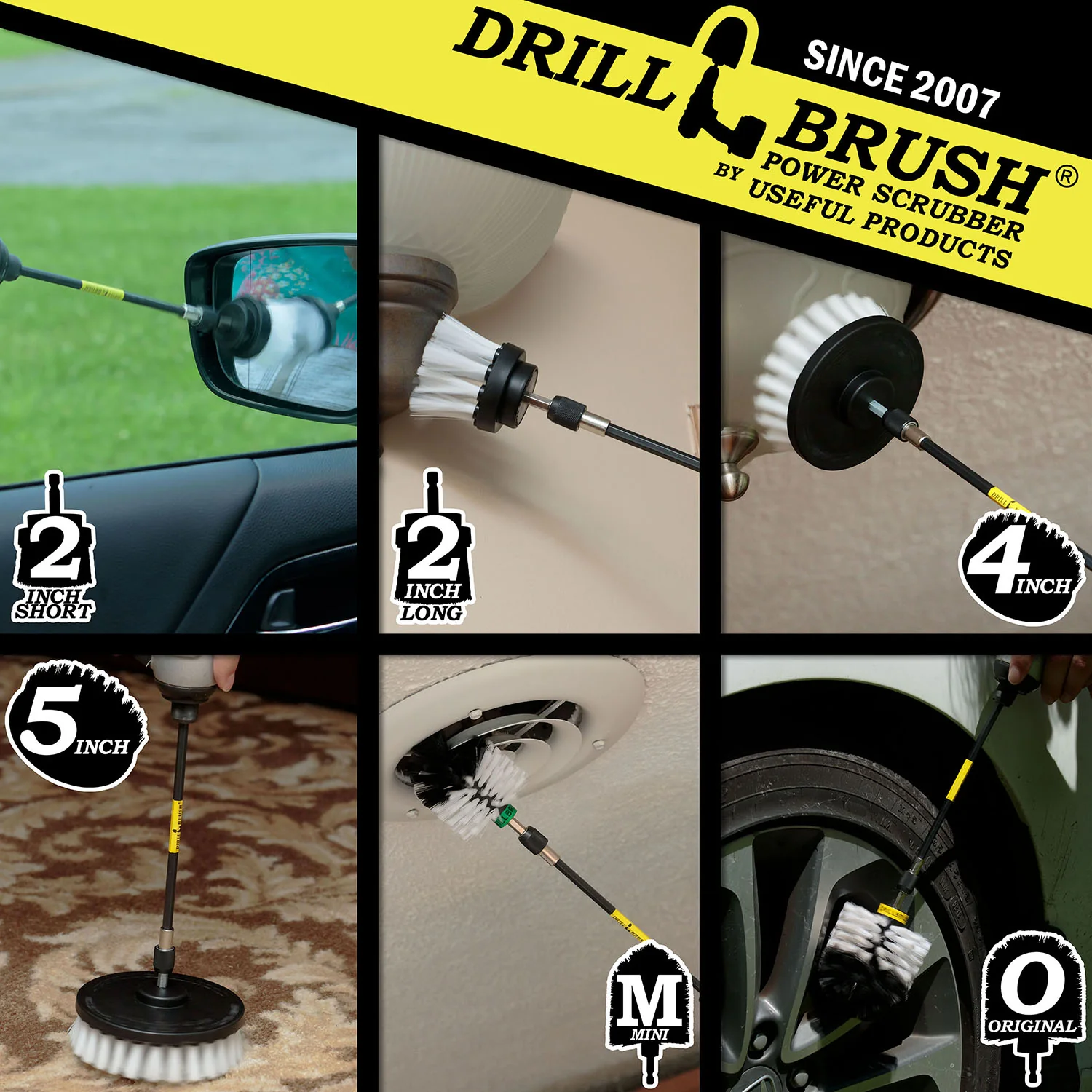 Ultimate White Brush Kit w/7in Ext. - Soft - Home & Auto | W-542OMS-2L-7X-QC-DB - Image 5
