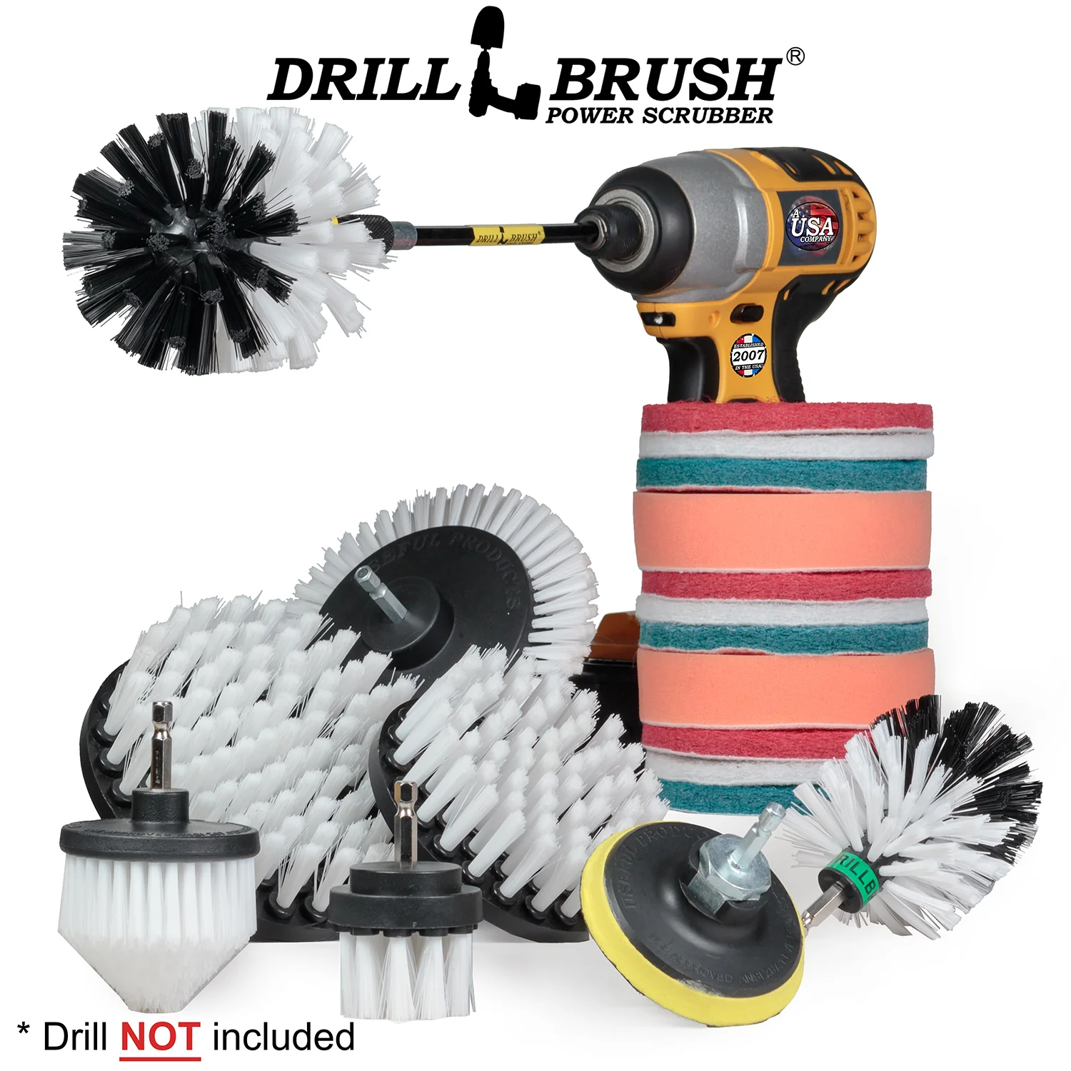 21-piece White Brush Kit - Soft Bristles | W-E542OMCS-P4-3WRB-2F-3V-5X-QC-DB - Image 2