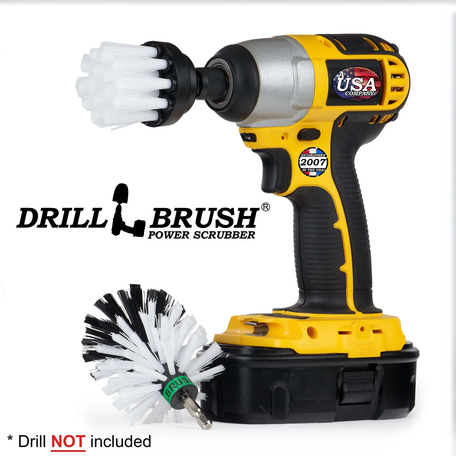 Mini & 2in-L White Brushes - Soft Bristles - Home & Auto Cleaning | W-MS-2L-QC-DB - Image 3
