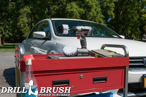 Mini & 4in White Brushes - Soft Bristles - Home & Auto Cleaning | W-S-4M-QC-DB - Image 6
