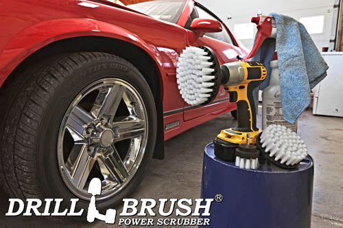 5in, 4in, & 2in White Brushes - Soft Bristles - Home & Auto Cleaning | W-S-542-QC-DB - Image 6