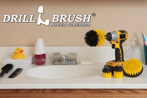 Original, 4in, 2in & 2in-L Yellow Brushes - Medium Bristles - Bathroom & Cleaning | Y-42OS-2L-QC-DB - Image 6