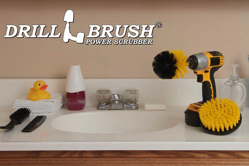 Original & 5in Yellow Brushes - Medium Bristles - Bathroom & Shower Cleaning | Y-S-5O-QC-DB - Image 6